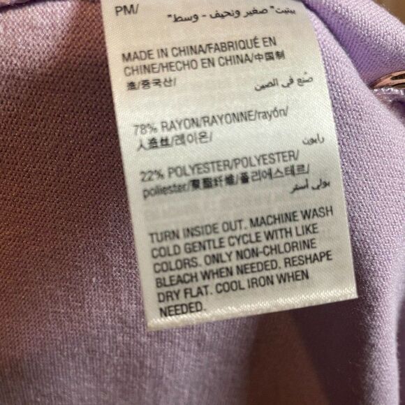 JM Collection Womens Lilac Moon Core Fashion Cardigan Tie On Side Sweater Sz PM - Picture 7 of 8